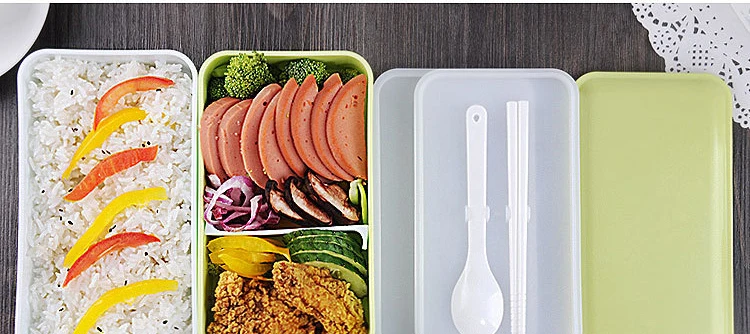 ONEUP Ланч-бокс портативный BPA бесплатно bento box со столовыми приборами герметичный контейнер для еды для детей для пикника школы офиса Microwavable