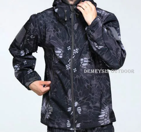 typhon jacket T A D Акула кожа флисовая куртка мужская тактическая куртка водонепроницаемая ветрозащитная охотничья военная куртка брюки - Цвет: typhon jacket