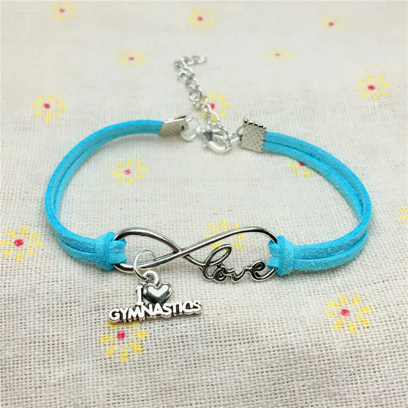 19 различные Цвет аксессуар я люблю гимнастику бесконечность любви Кожаные