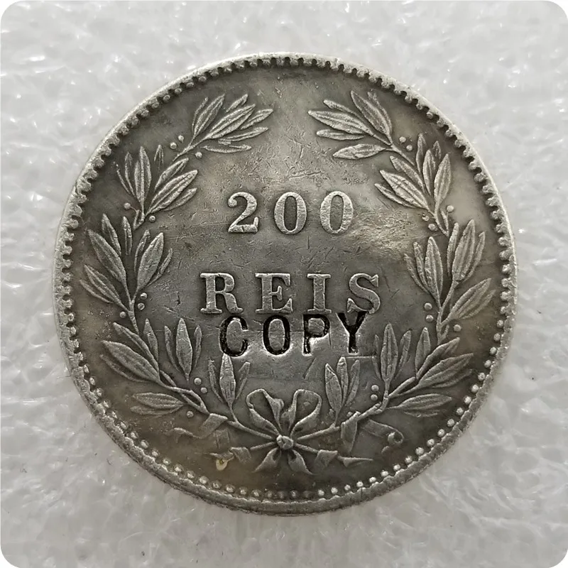 1866-1879 Португалия 200 монеты копия памятных монет-копия монет мебель | Дом и сад