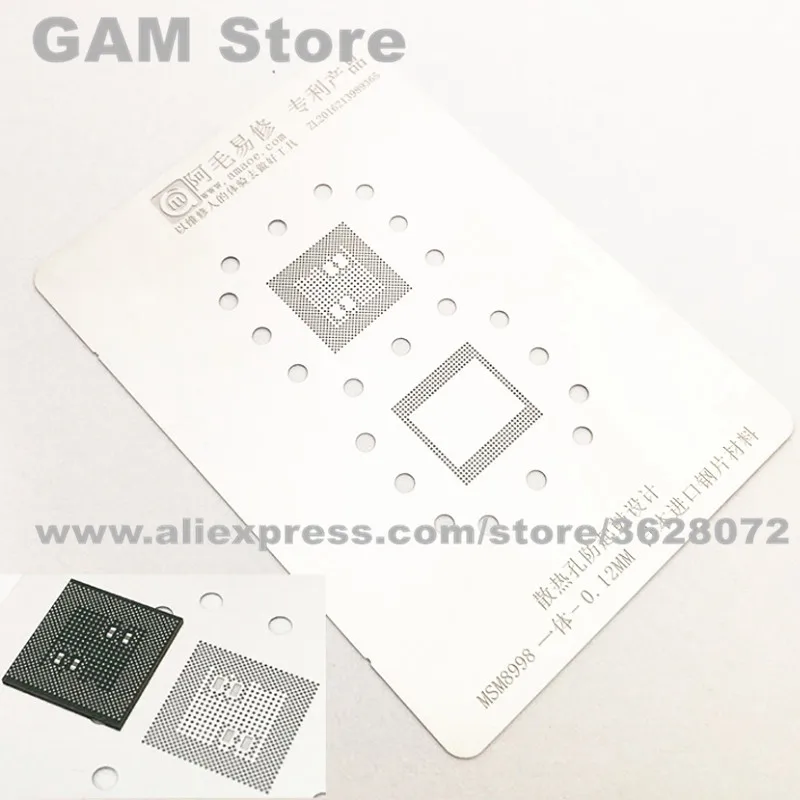 

For Samsung S8 MSM8998 CPU RAM BGA Stencil 0.12mm Direct Heating Template Anti Drum-up Not Easily Deformed