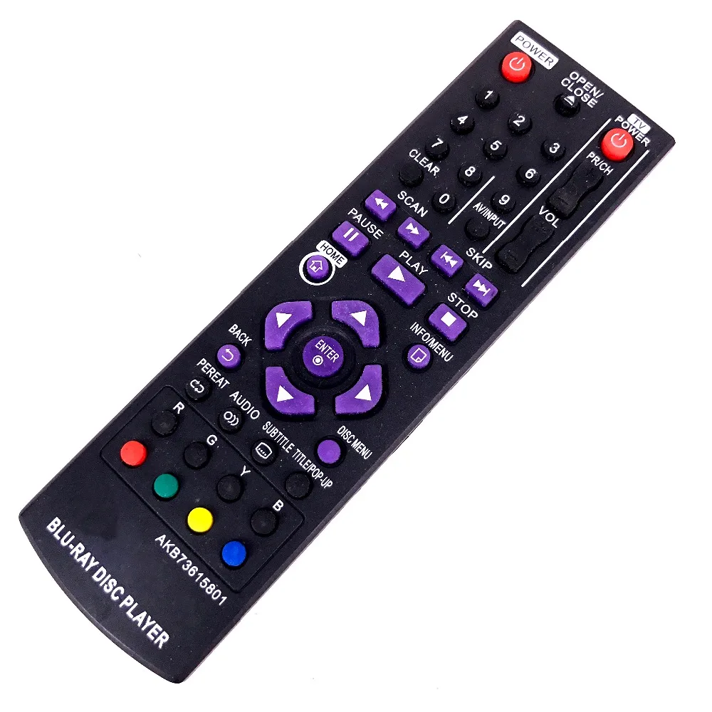 (2 шт./лот) Новый пульт дистанционного управления для LG Blu Ray DVD AKB73615801 BP120 BP125 BP320 BP320N