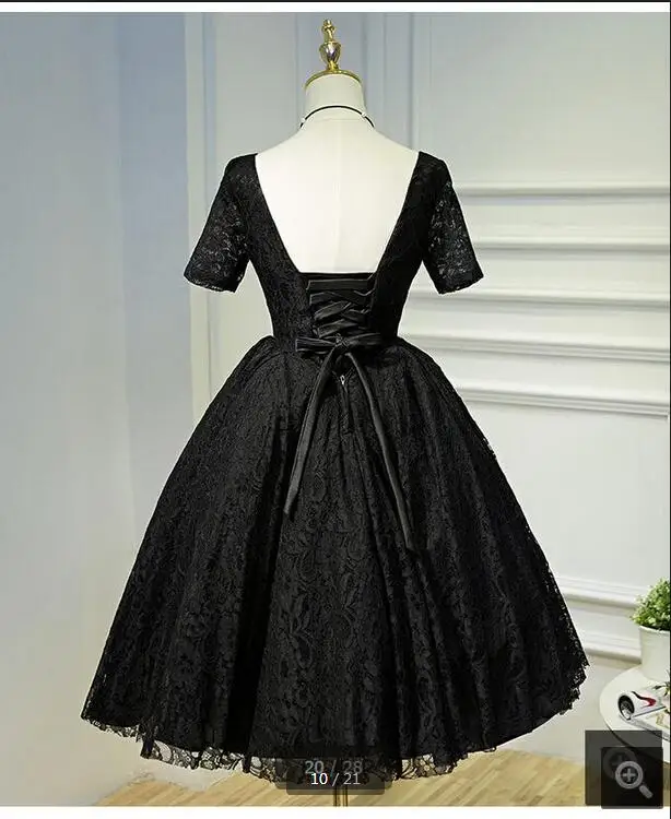 Новое поступление красное кружевное бальное платье свадебное с коротким рукавом