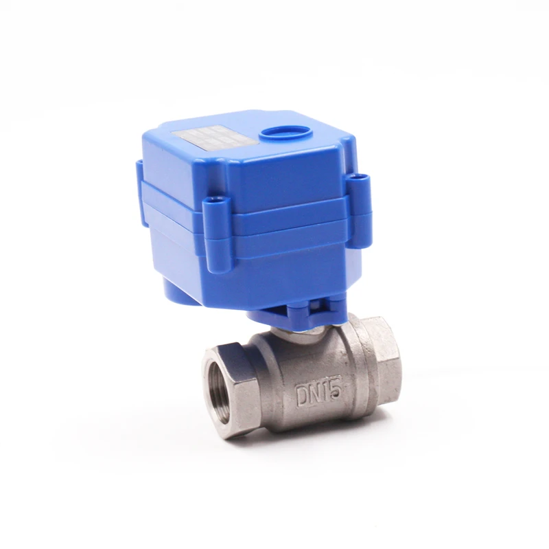 Лучшее качество и низкая цена cwx-15n/q dn15 dn20 12v ss304 моторизованный шаровой клапан для