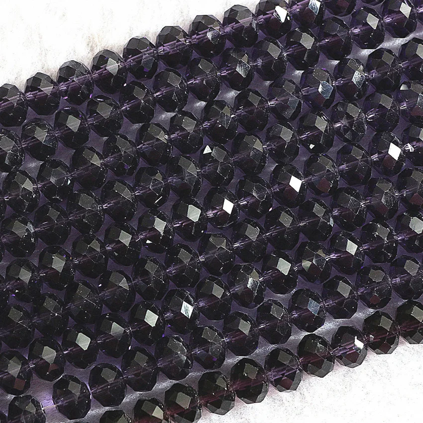 98 шт. бусины Rondelle Abacus Австрийские стеклянные с кристаллами 4x6 мм граненые каплями
