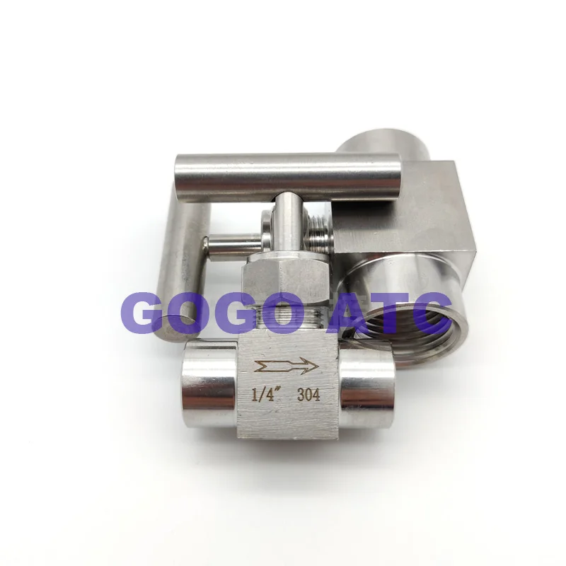 Игольчатый клапан с внутренней резьбой SS304 G1/4 1/8 3/8 1/2 одной ручкой Регулировка