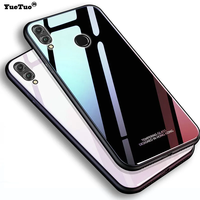 Yuetuo оригинальный роскошный стеклянный зеркальный чехол для huawei honor 8X max 8xmax 8A pro 8C 8s