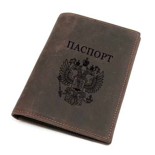 style 6 Новинка, Россия, двуглавый орел, Обложка для паспорта, Воловья кожа, много держателей карт, Ретро стиль, CCCP, кошелек для паспорта и путешествий - Цвет: style 6