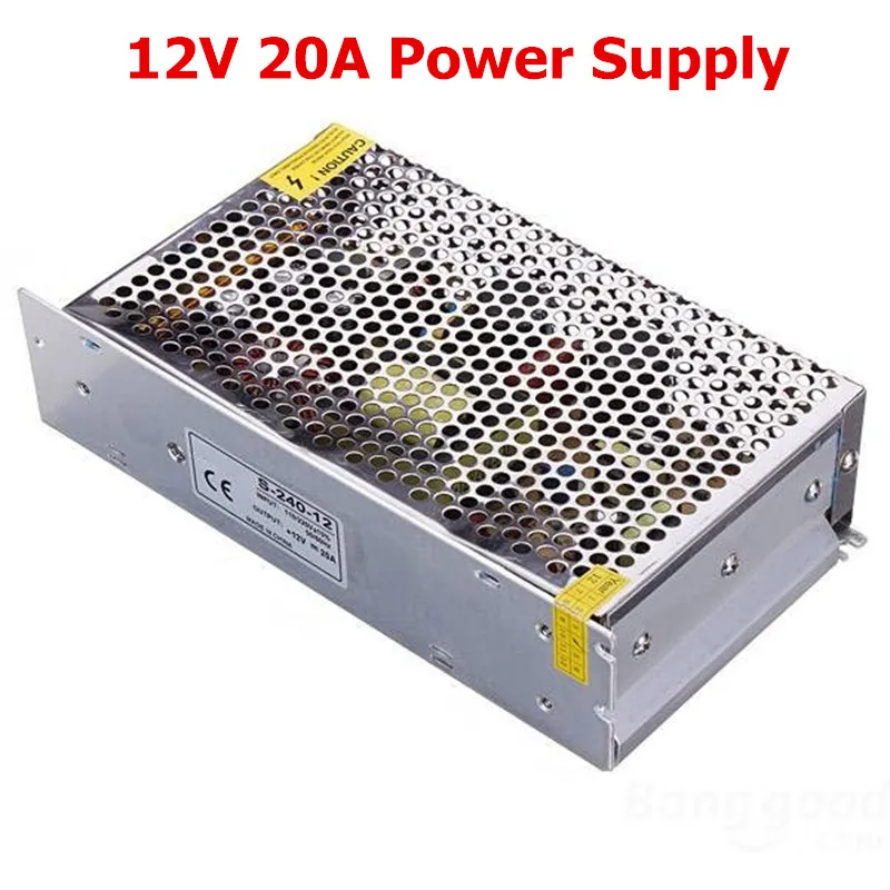 AC DC 12V Питание 220 к 12В трансформатор 1A 2A 3A 5A 6.5A 10A 20A 33A Светодиодный драйвер для светодиодный светильник - Цвет: 12V 20A