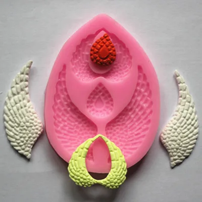 DIY Прекрасный различные виды и в форме крыльев Ангела силиконовые 3D формы для