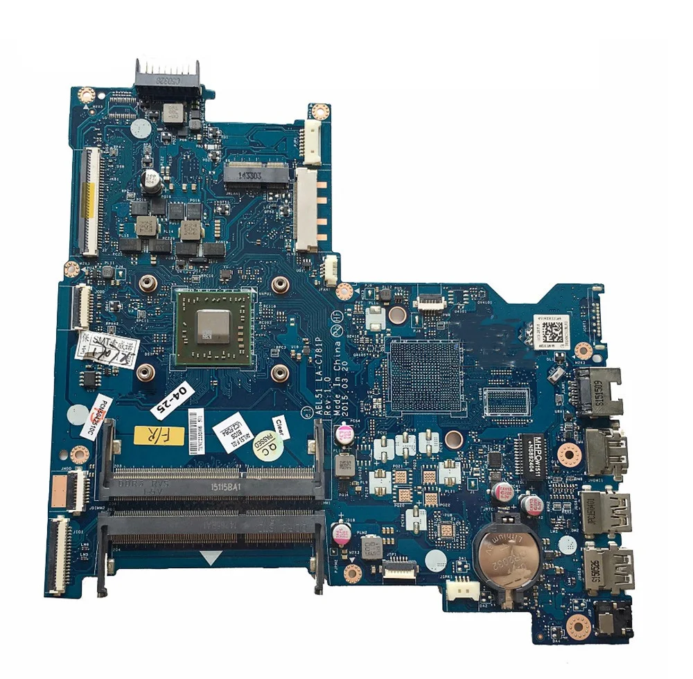 SZWXZY для HP 15 AF серии Материнская плата ноутбука A6 6310M процессор DDR3 813968 501 ABL51 LA C781P 100%