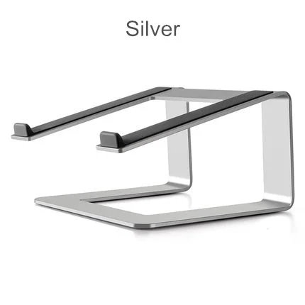 Silver Универсальная подставка для ноутбука настольная подставка для ноутбука с лифтом алюминиевая охлаждающая подставка для ноутбука MacBook Pro Air 11-17 дюймов - Цвет: Silver