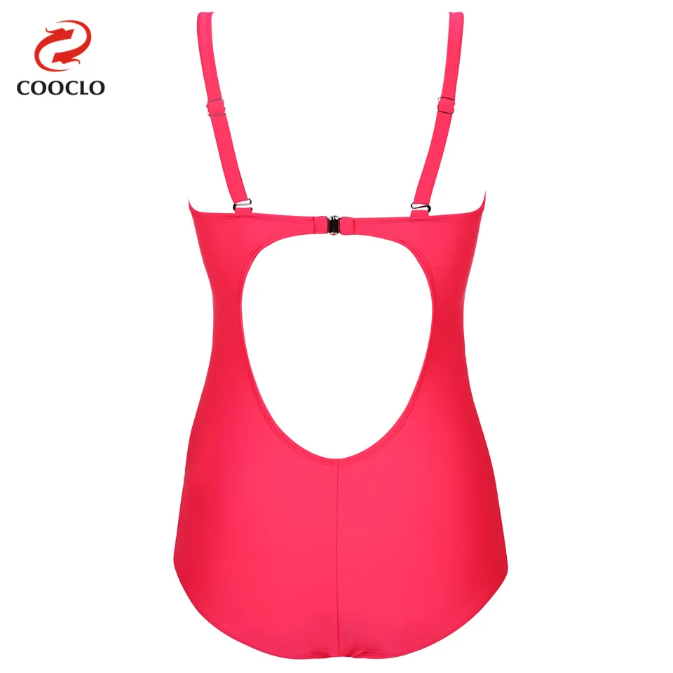 COOCLO цветочный цельный купальник женский Сексуальный Плюс Размер Купальники