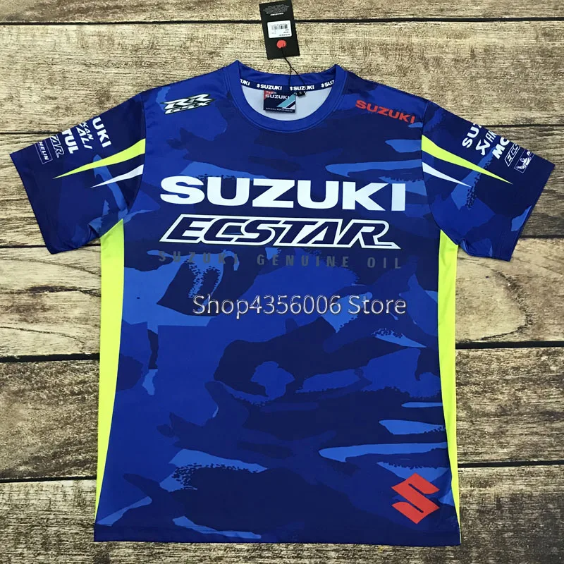 Camiseta suzuki moto rcycle Racing moto rbike одежда для мотокросса для езды на мотоцикле Мужская Повседневная дышащая одежда с коротким рукавом Футболка