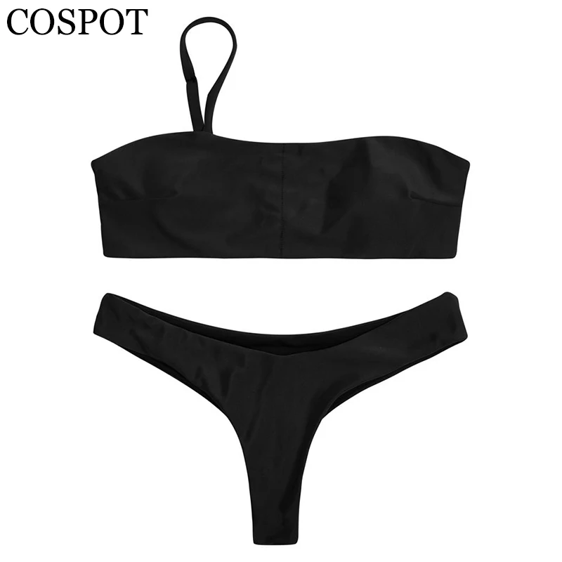 Бикини COSPOT 2019 однотонные купальники женские сексуальные стринги купальник