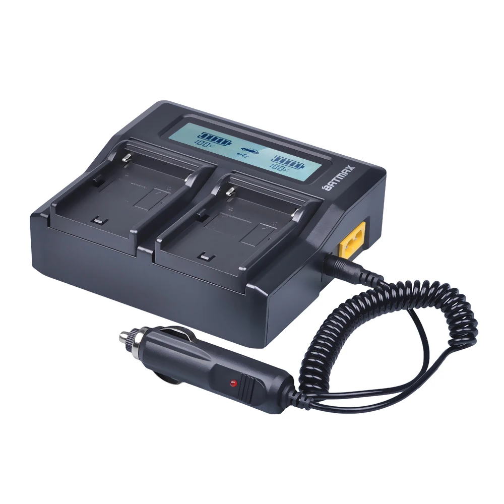 Литий ионный аккумулятор Batmax 5600 мАч BDC70 + быстрое двойное зарядное устройство с ЖК