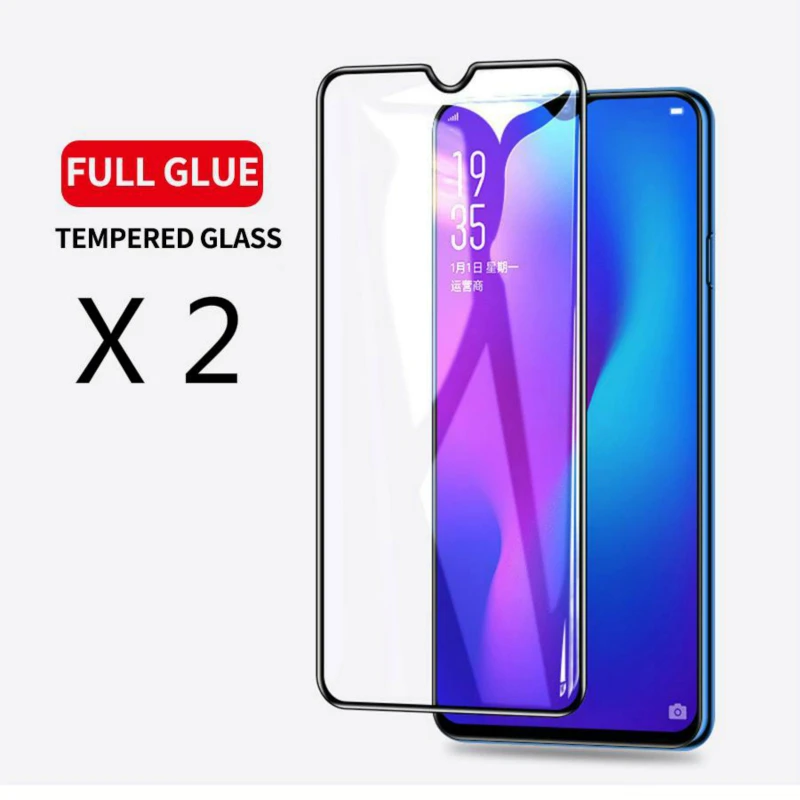 2 шт. для Samsung Galaxy M10 протектор экрана закаленного стекла полное покрытие 9D