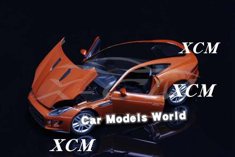 Литая модель автомобиля Welly модели FX для f-типа купе 1:24 (оранжевый) + маленький