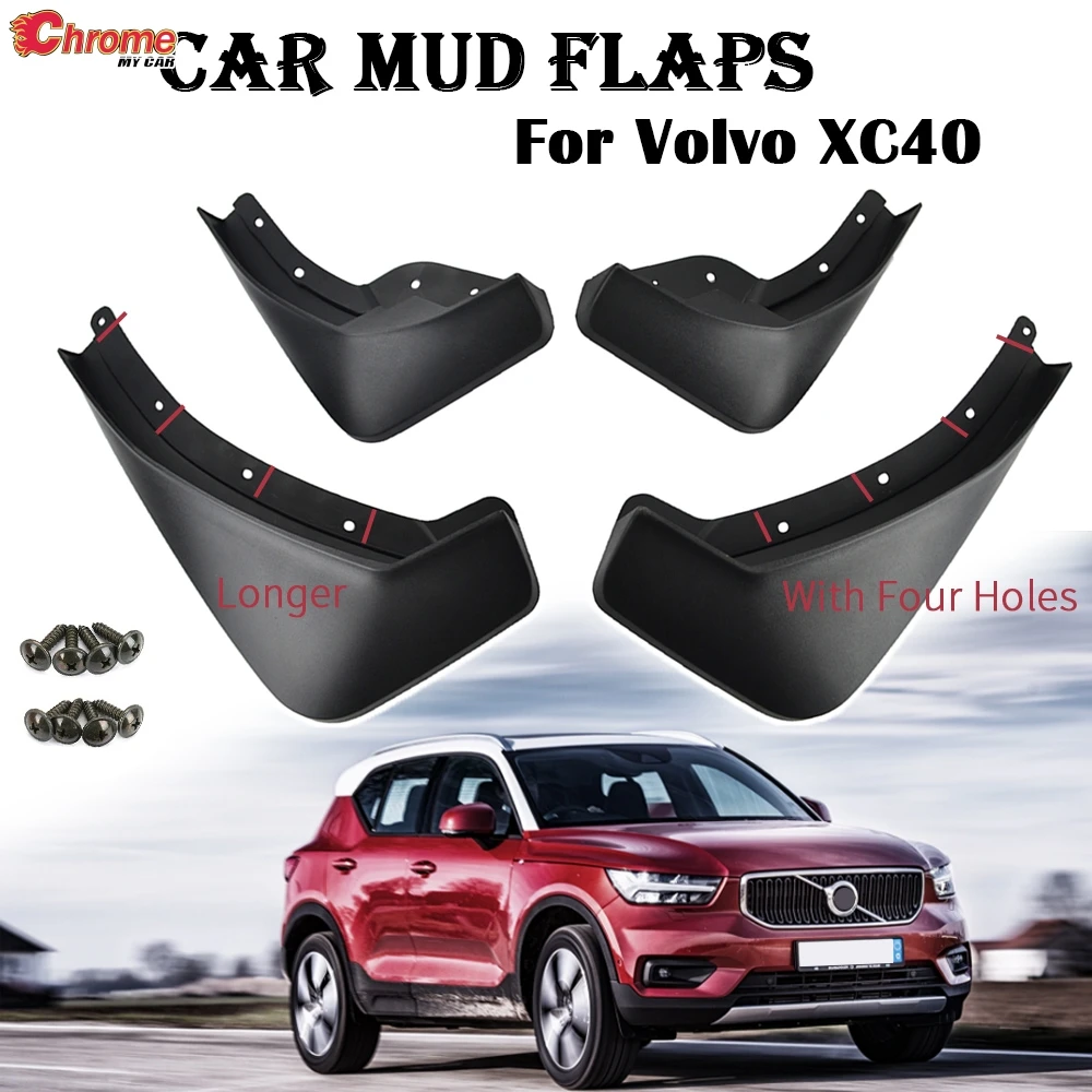 4 шт. передние и задние брызговики для Volvo XC40 2017 2018 2019|Грязезащита| |