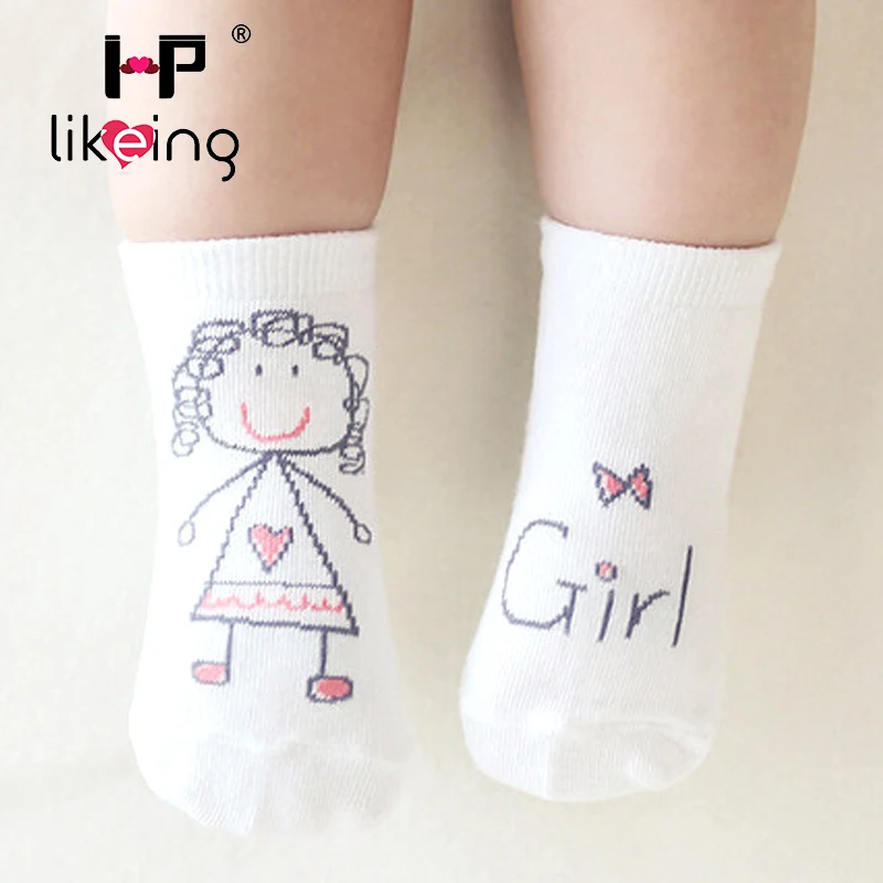 Lovely Cartoon Anti-slip Cotton Baby Socks Unisex Toddler Sock Floor meias para bebe Infant Boys Girls Cat Skid Resistance | Детская