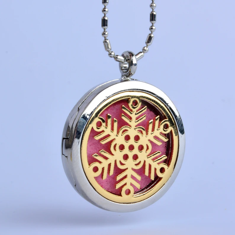 1 шт. подарок подруге круглый снежный цветок (30 мм) диффузор парфюмерный для