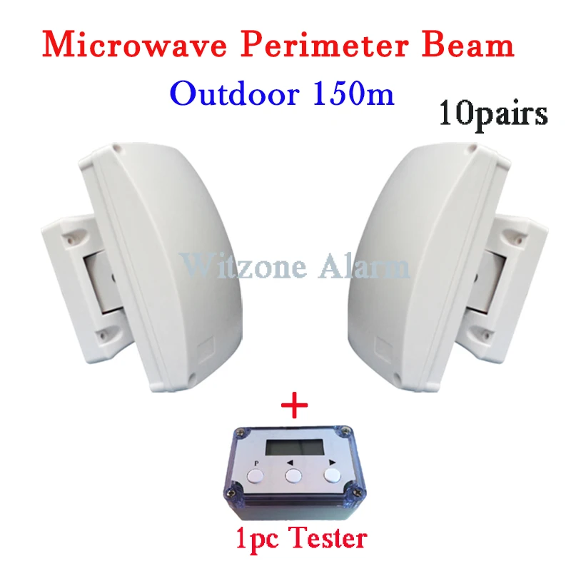 

10pairs Outdoor 150meters Wired Microwave Perimeter Barrier BEAM Curtain-Beam Detector for Outdoor Intrusion Alarm System