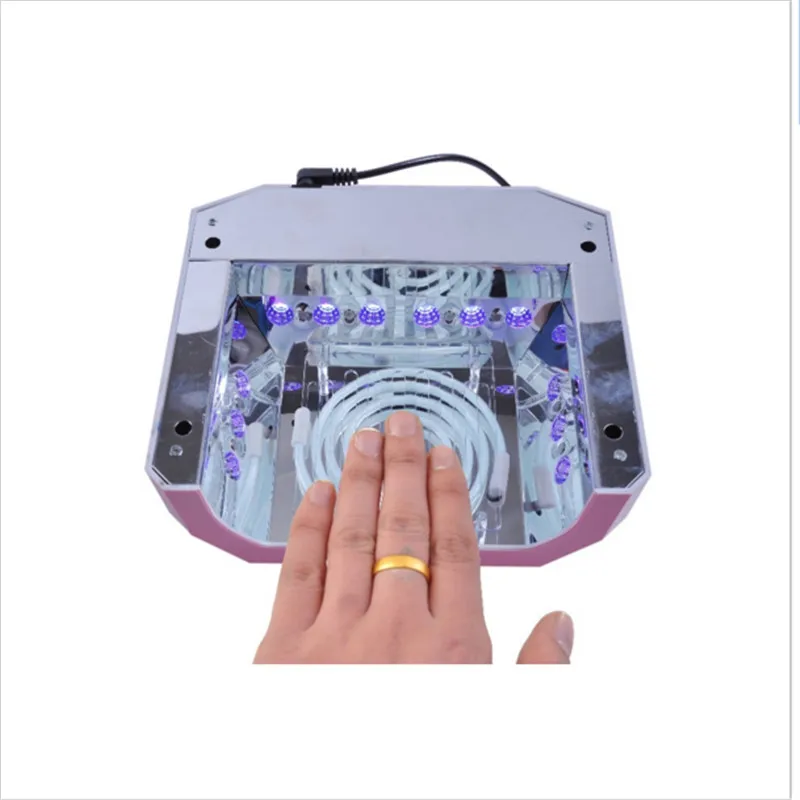 Светодиодная УФ лампа 36 Вт 110 220 В машина для сушки гель лака ногтей в алмазной