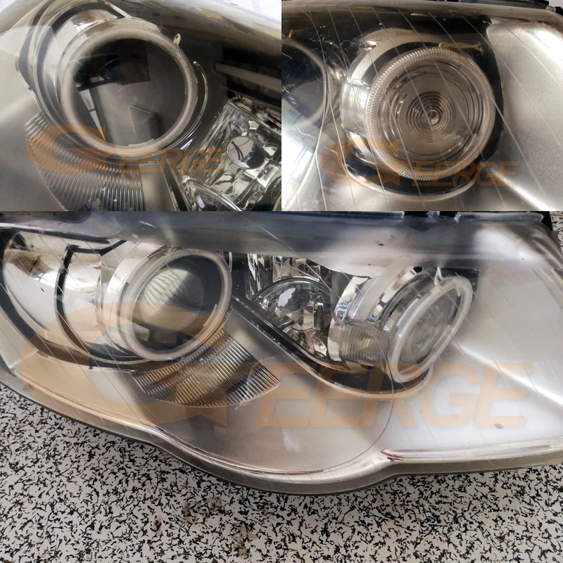 Для Volkswagen VW Passat B6 Magotan 2006-2010 ксеноновая фара отличное Ультра яркое освещение CCFL ангельские глазки комплект Halo Кольцо