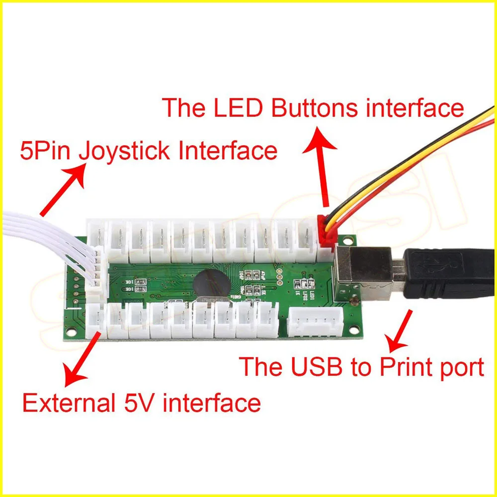 Usb энкодер с нулевой задержкой для ПК игр джойстик Sanwa аркадных и комплектов