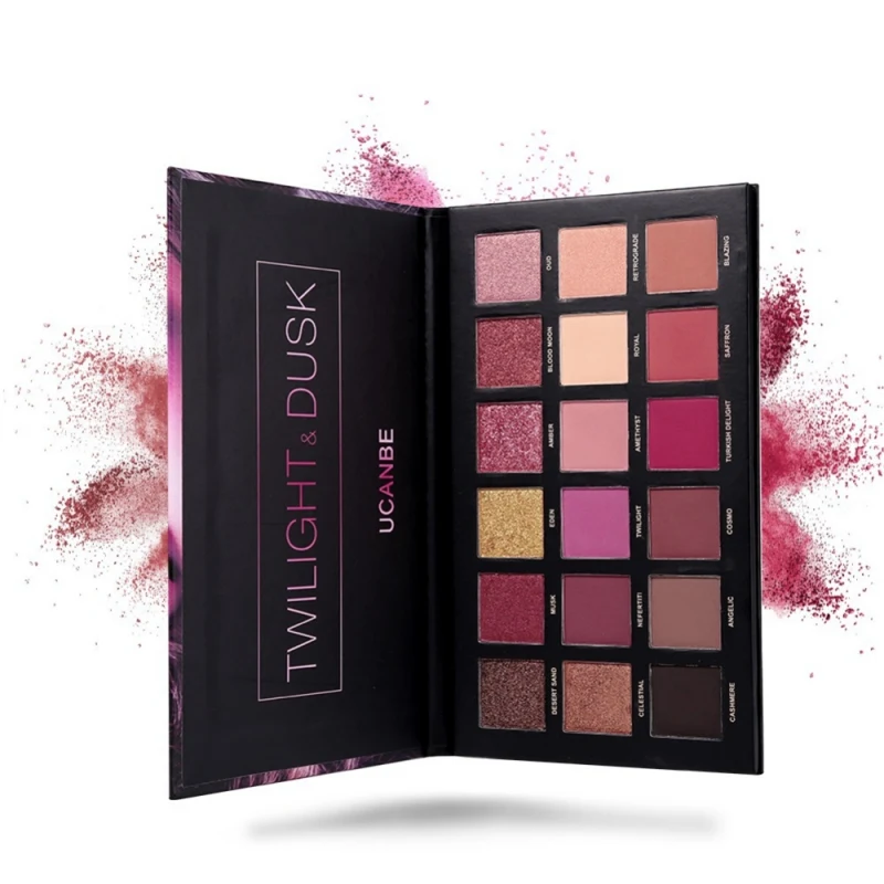 18 Colors Eye Shadow Makeup Palette Shimmer Shinning Matte Chrome Pigment Eyes Natural Pressed Shade Long Lasting Cosmetics Q1
