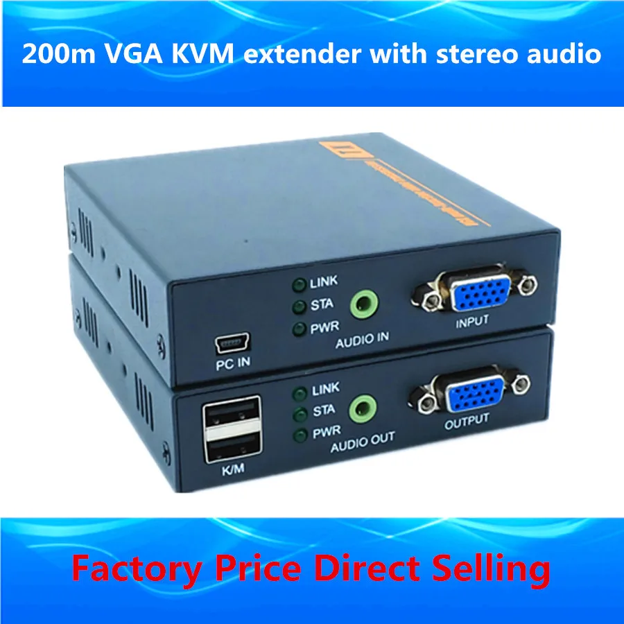 ZY DT206CKM 660ft VGA KVM над ip удлинитель 1080 P USB Видео расширитель передатчик приемник с 3 5