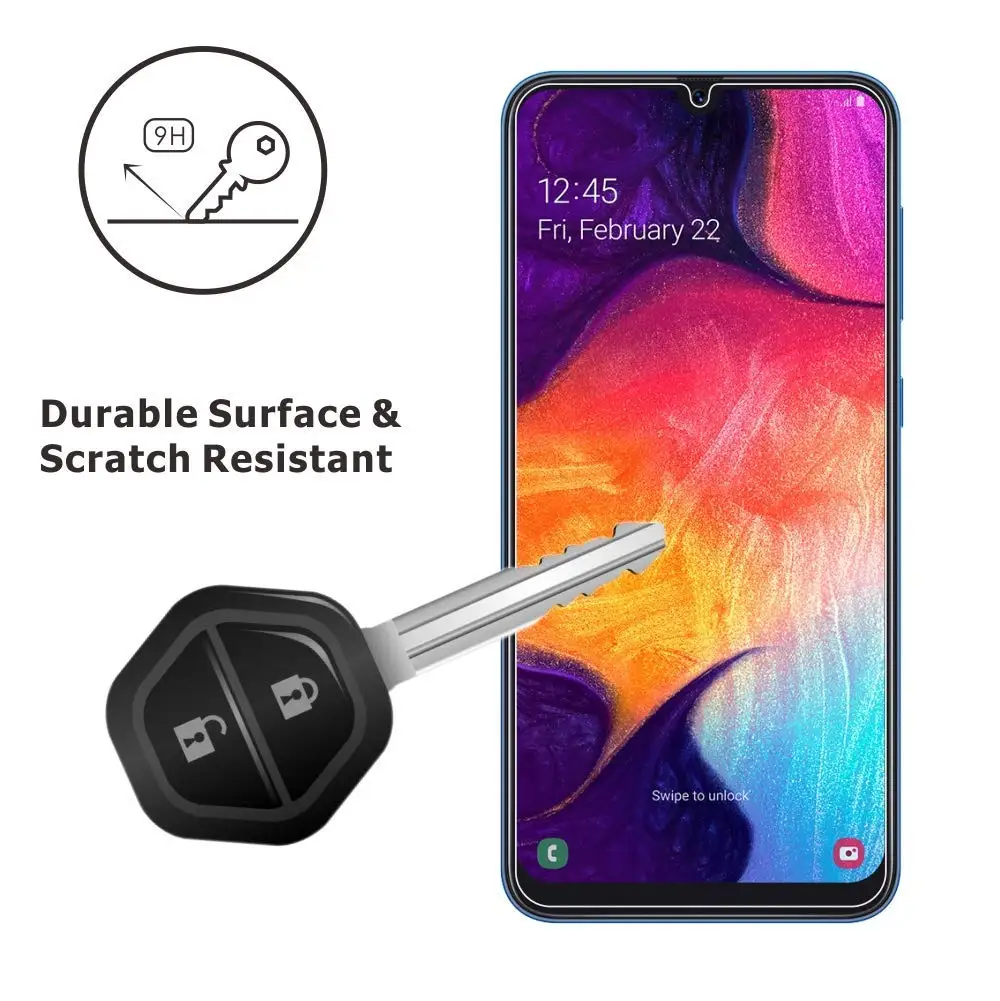 Для Samsung Galaxy A20 защитная пленка из закаленного стекла 9H Взрывозащищенная Передняя