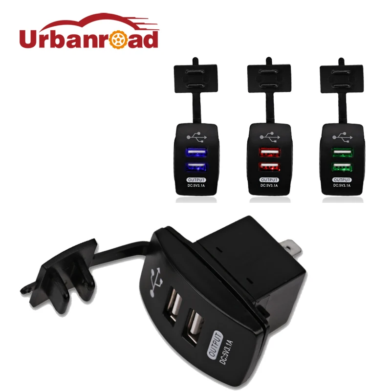 Универсальное автомобильное зарядное устройство с двумя USB портами 5 В 3 1 А