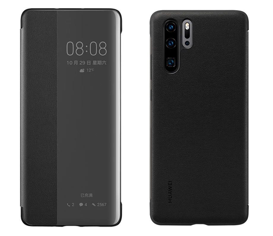 Huawei P30 Pro Чехол Официальный Смарт-Чехол из искусственной кожи флип-чехол huawei P30 Pro Чехол huawei P30 чехол для телефона Funda