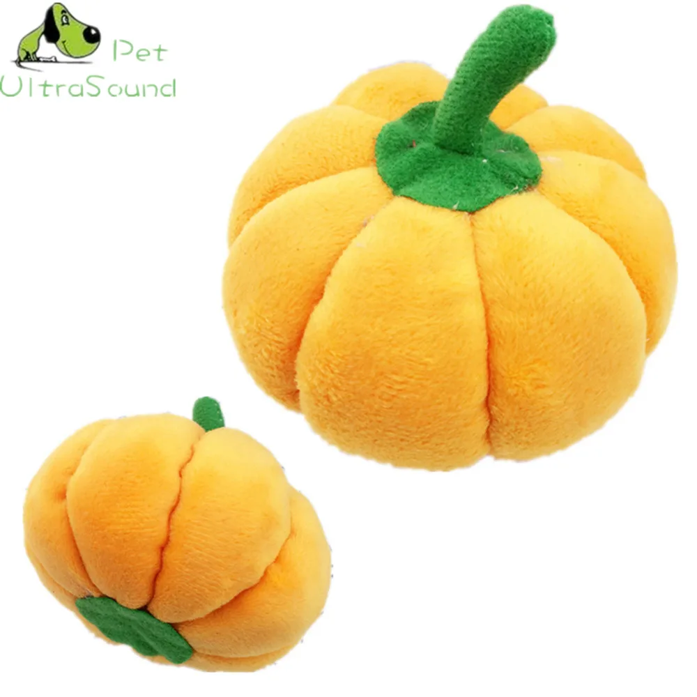Ультразвуковая игрушка в форме тыквы для домашних животных пищалка плюшевые