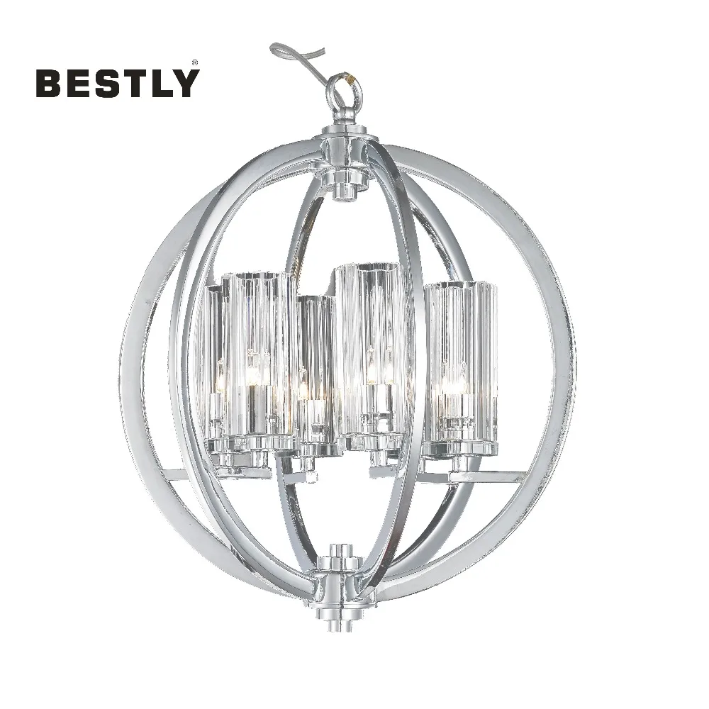 BESTLY 6 lights Globe Pendant Lamp in Chrome for indoor decoration with CE UL | Освещение