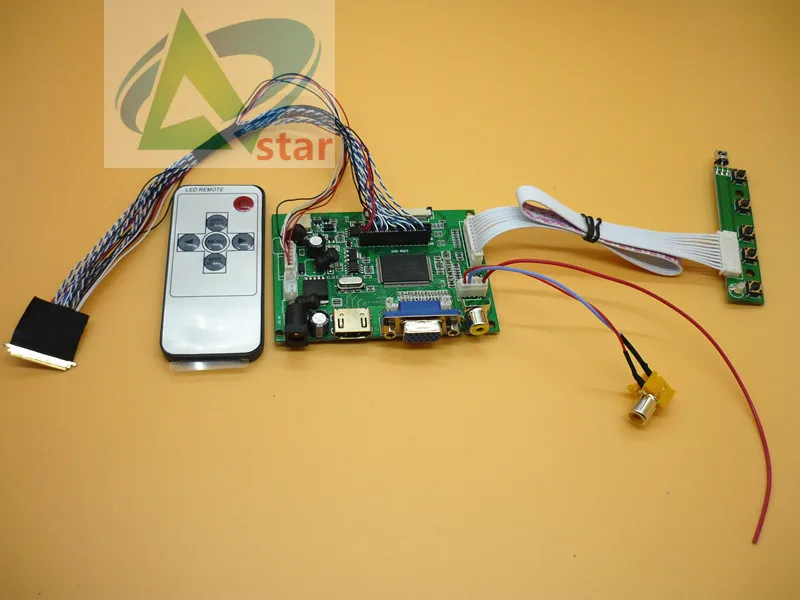 Комплект платы контроллера драйвера HDMI + 2AV VGA LCD для панели 10 1 дюйма B101UAN01.1 1920*1200