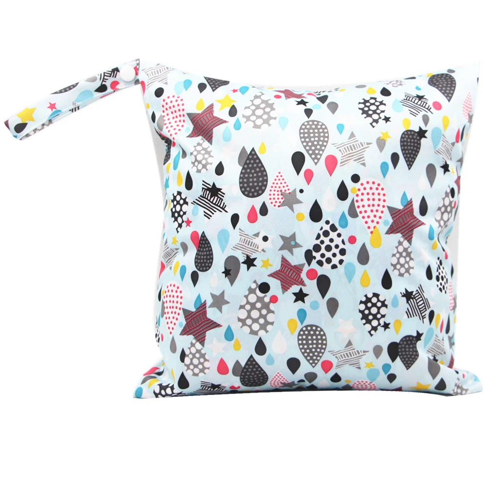 28*30 см детские сумки для подгузников с принтом на молнии Влажная/сухая Сумка