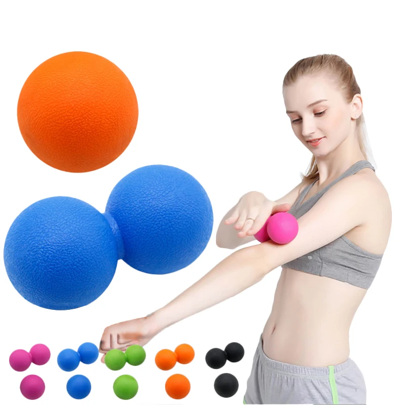 Двойной Массажный мяч для фитнеса терапевтический триггер полного упражнения