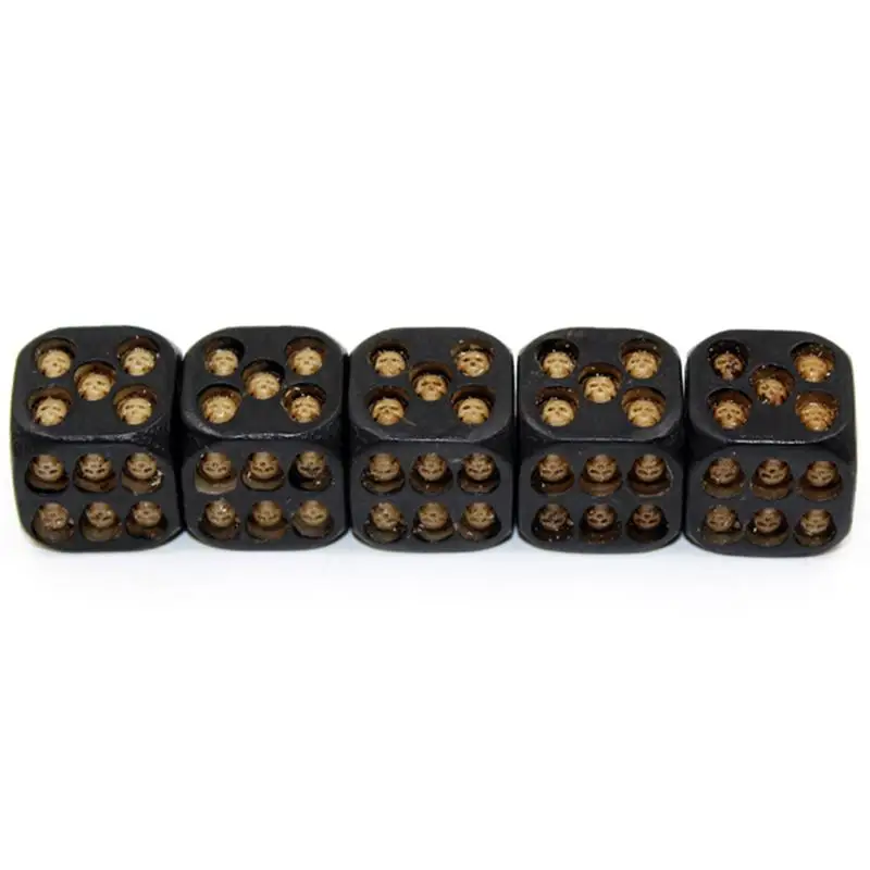 5Pcs Drinking Dice Funny Halloween Skull 6 Sided Novelty Party Leisure Game Housework Dices Set | Спорт и развлечения