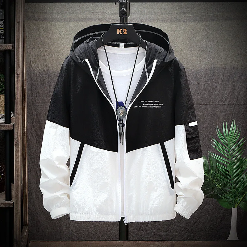 Zogaa 2019 Весна Лето Новая Лоскутная цветная Студенческая тонкая куртка Спортивная