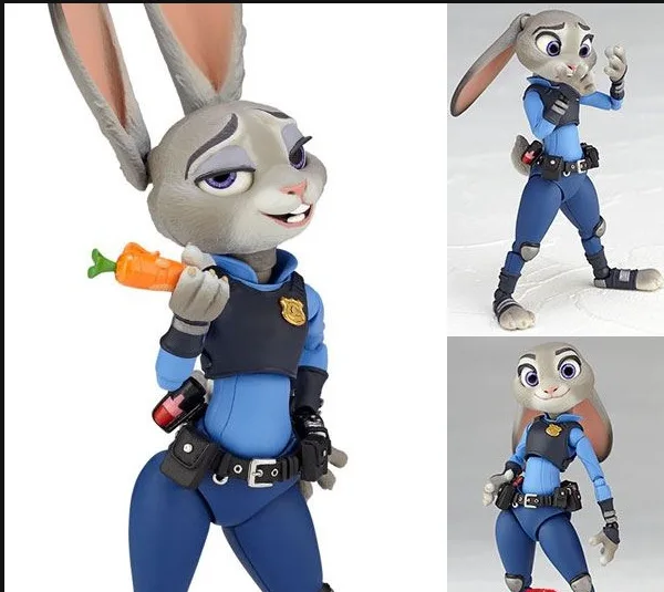 Zootopia/Zootropolis family Джуди хопс кролик ПВХ Фигурки классические модели игрушки лучшие рождественские подарки