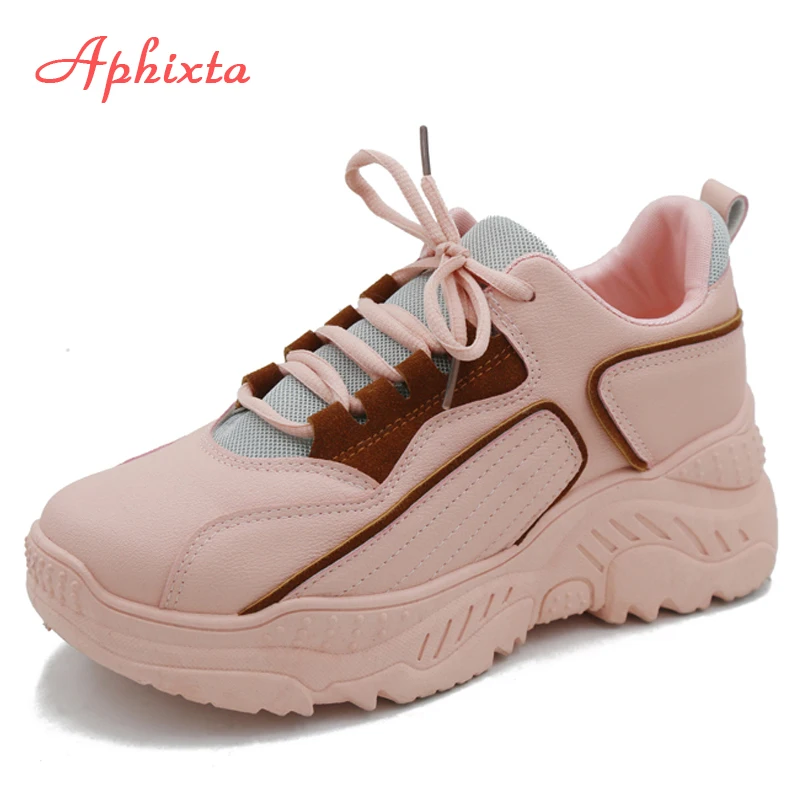 Aphixta/обувь на платформе женские кроссовки сезон весна женская спортивная обувь