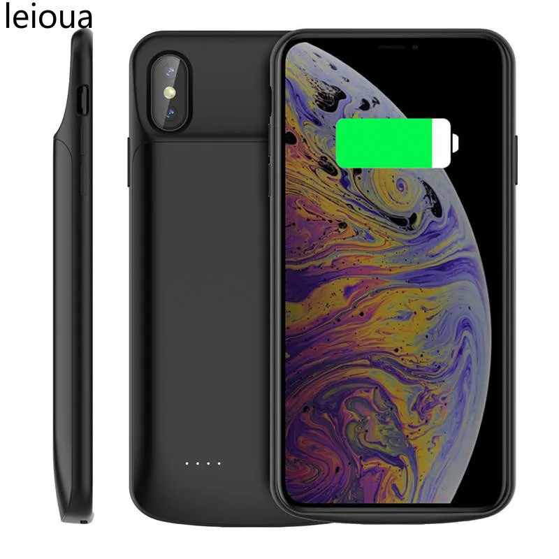 Чехол leioua для iPhoneX XS с внешним аккумулятором на 3200 мАч|Чехлы аккумулятором| |