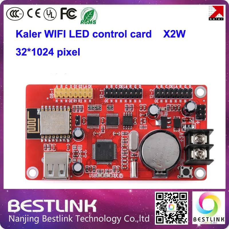 XU2W LED контроллер карта 32*512 пикселей Калер управления WiFi x2w порт USB для P10 moving знак