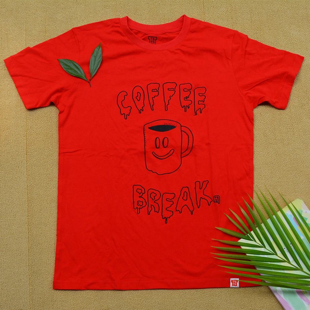 2019/красная-новая хлопковая Повседневная футболка унисекс в стиле Харадзюку