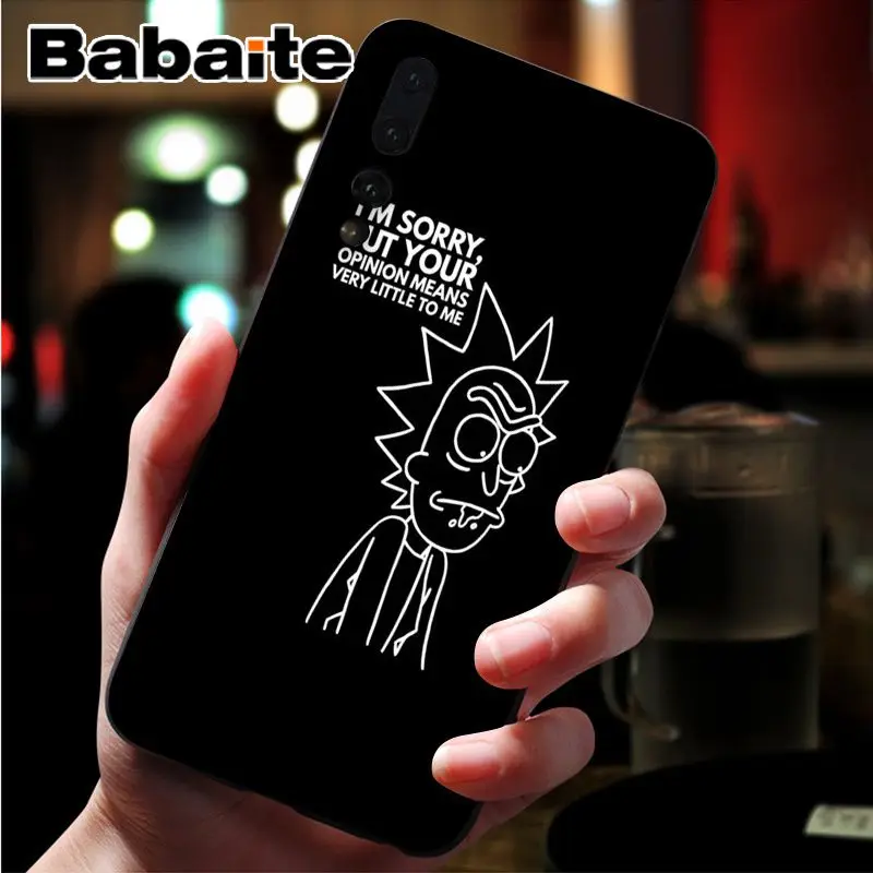 Babaite Comic Meme Рик и Морти чехол для телефона чехол для huawei Mate10 Lite P20 Pro P9 P10 Plus Mate9 10 Honor 10 View 10