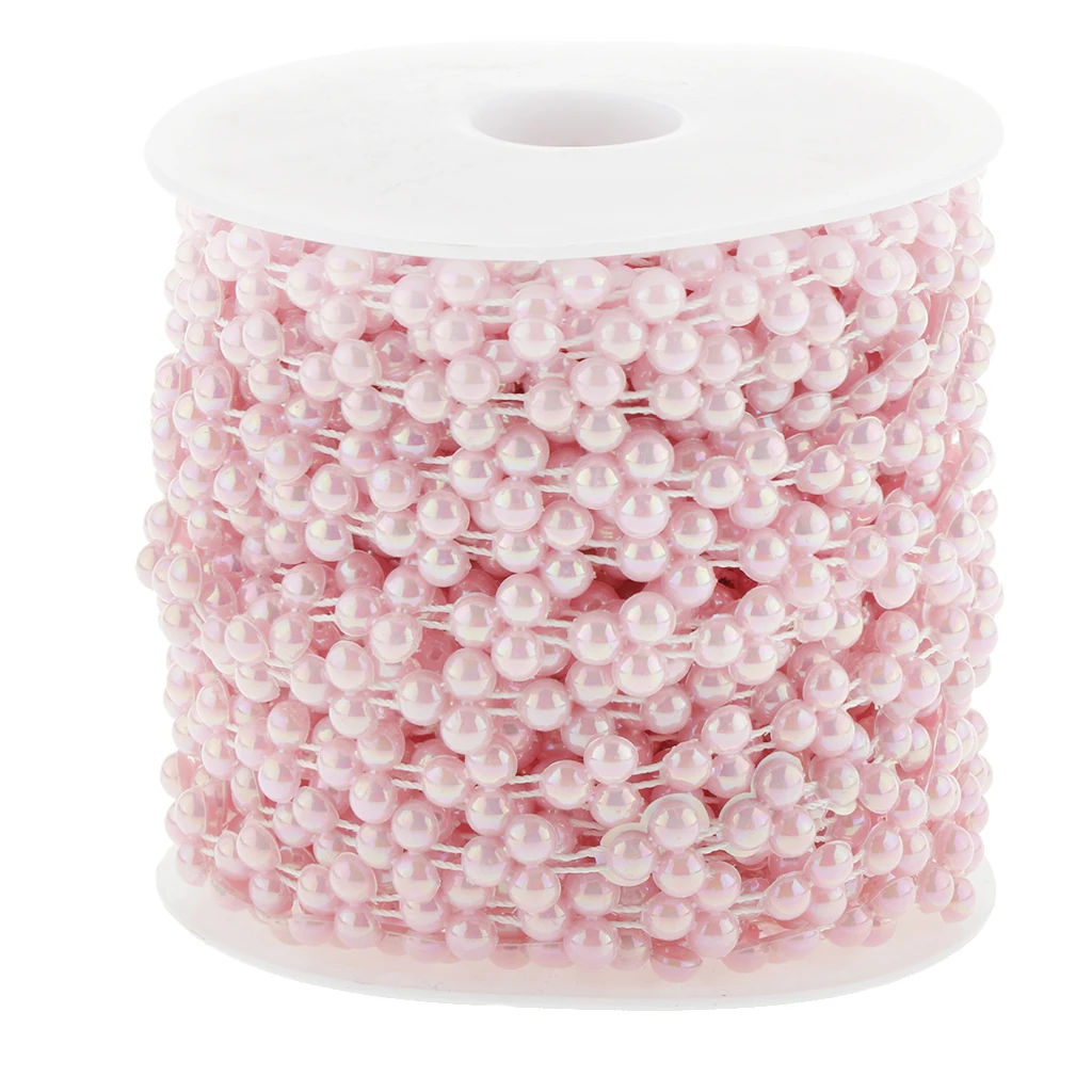 15 метров ABS искусственный жемчуг бусины отделкой цепочкой для рукоделия