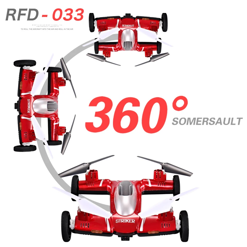 Новый 2 4 г 4.5CH 6 оси гироскопа Air Ground летающий автомобиль с камера Drone 360 градусов