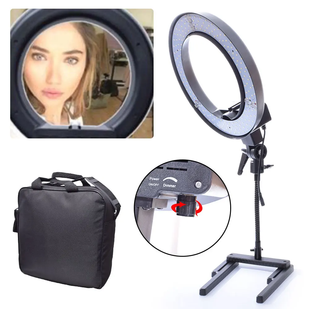 Diva Dimmable 40 Вт 34 см светодиодный настольный светильник с кольцом для Youtube видео фото